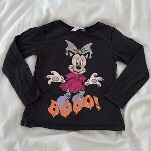 H&M Minnie Mouse Halloween Long Sleeve Shirt